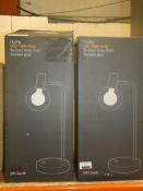 Lot to Contain 2 Boxed John Lewis and Partners Huxley LED Brushed Brass Finish Glass Shade Table
