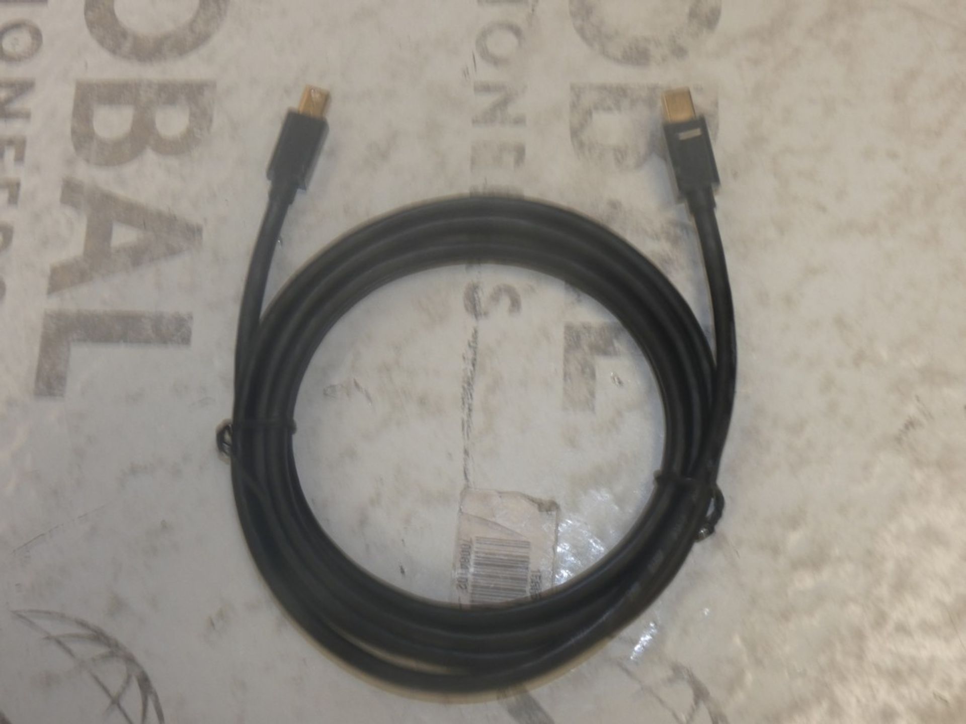Lot to Contain 10 Brand New Display Port Cables (Viewing or Appraisals Highly Recommended)