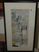 Pastel Abstract by Artist Natasha Barnes Framed Wall Art Picture RRP£130 (RET00024291)(Viewing or
