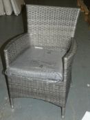 Pair of Alo Rattan Effect Dining Chairs RRP£150 (MP314582)(Viewing or Appraisals Highly