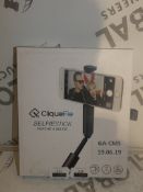 Boxed Cliquefie Space Grey Selfie Sticks RRP£35