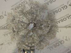 Allium Stainless Steel And Glass Ceiling Light Fitting RRP £110 (RET00183537) (Viewing or Appraisals