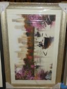 New York Haze 112 x 72cm by Artist McNeal Framed Wall Art Picture RRP£180 (1909776)(Viewing or