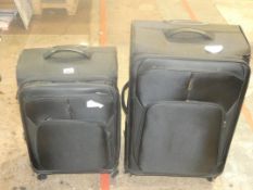 John Lewis and Partners Soft Shell Small and Medium Luxury Trolley Luggage Suitcases RRP£135each (