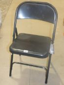 Black Folding Pocket Chairs (Viewing or Appraisals Highly Recommended)