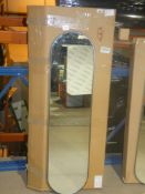 Boxed John Lewis and Partners Lozenge Oval Wall Hanging Mirror RRP£110 (RET0024194)(Viewing or