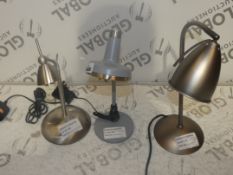 John Lewis and Partners Designer Lighting Items to Include a Contact Touch Lamp, a Scot LED Table
