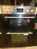 Stainless Steel Twin Cavity Fully Integrated Double Electric Oven (Viewing or Appraisals Highly