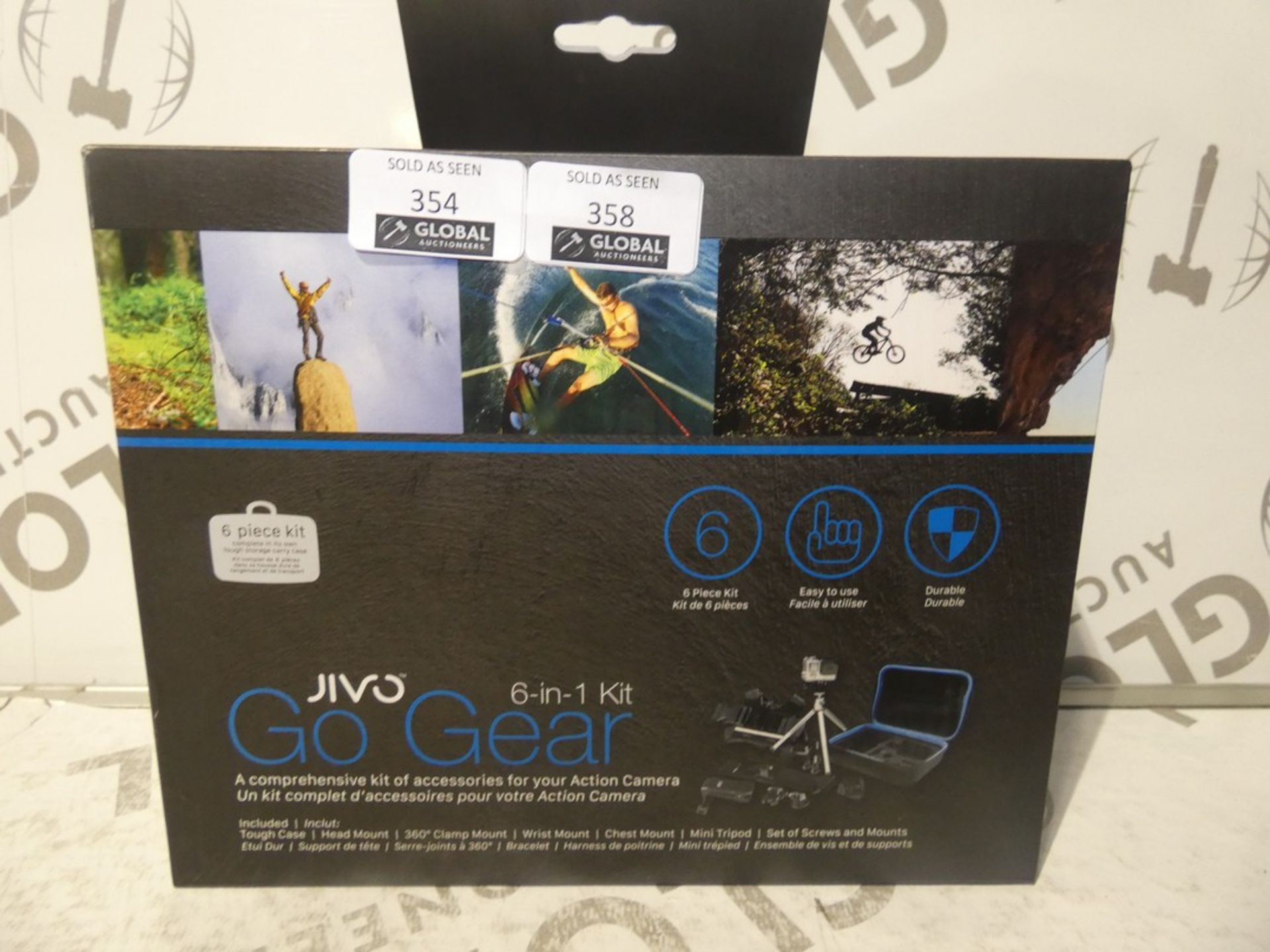 Boxed Jivo Go Gear 6in1 Action Cam Accessory Pack RRP£60.00