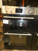 Stainless Steel Twin Cavity Fully Integrated Double Electric Oven (Viewing or Appraisals Highly