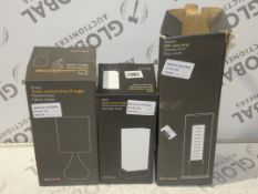Boxed Assorted John Lewis and Partners Lighting Items to Include a Obelisk Table Lamp, a Mitch Touch