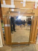 Boxed John Lewis and Partners Shang Hi Gold Framed Mirror RRP£250 (1818126)(Viewing or Appraisals