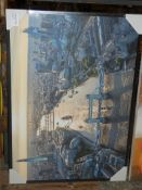 Aerial View of London by Artist Jason Hawks Framed Canvas Wall Art Picture RRP£120 (1898111)(Viewing