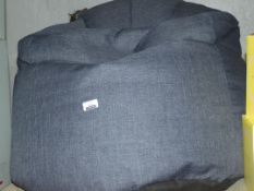 John Lewis and Partners Denim Bean Bag RRP£85 (1781144)(Viewing or Appraisals Highly Recommended)