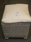 Outdoor Kettler Footstool with Cushion RRP£100 (MP314665)(Viewing or Appraisals Highly Recommended)