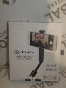 Boxed Cliquefie Space Grey Selfie Sticks RRP£35