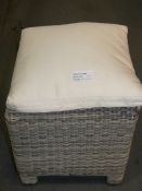 Outdoor Kettler Footstool with Cushion RRP£100 (MP314664)(Viewing or Appraisals Highly Recommended)