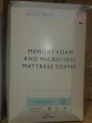 Boxed John Lewis And Partners Special Synthetic 90cm Single Mattress Toppers RRP £185 (1694262) (