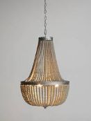 John Lewis and Partners Margeaux Painted Glass Chandelier RRP£495 (1892916)(Viewing or Appraisals