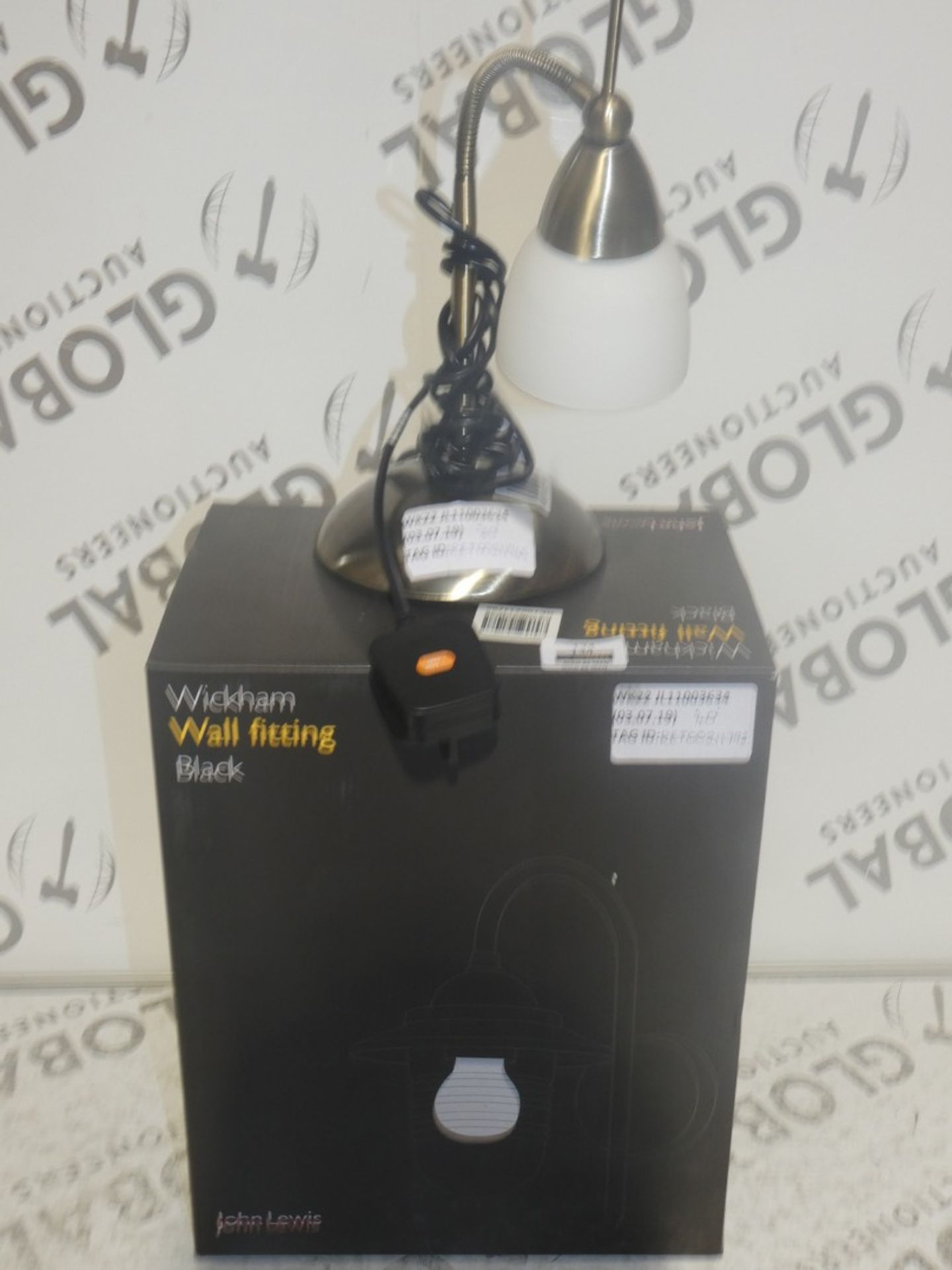 Assorted Boxed And Unboxed Lighting Items To Include Contact Touch Control Lamp, Whickham Black