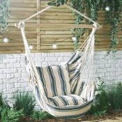 1 Retractable Side Awning and 1 Allegra Hanging Chair RRP£25-35 (MHEU1328)(QVSR1053)(Viewing or