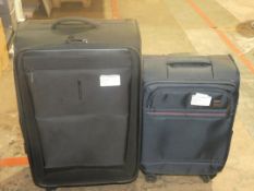 John Lewis and Partners Small Soft Shell Cabin Bags and Medium Sized Suitcases RRP£115-135each (