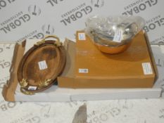 Assorted Items to Include Storage Bowls, Terrazzo Cheese Boards, Bamboo Duck Boards, Marble