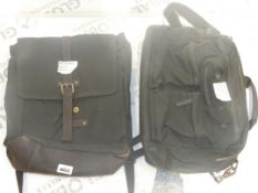 Assorted Waxed Cotton Laptop Briefcase Bags and Laptop Rucksacks RRP£90-100each (RET00202724)(