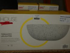 Boxed House by John Lewis Terrazzo Uplighter Ceramic Wall Light RRP£55 (1956559) (Viewing or