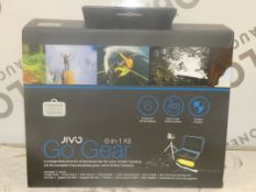 Lot to Contain 2 Boxed Jivo Go Gear Action Cam 6in