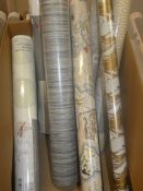 Lot to Contain 8 Assorted Rolls of Wallpaper to In