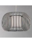 Boxed John Lewis and Partners Harmony Viscose Mix Grey Designer Ceiling Light RRP£85 (RET00423009)(