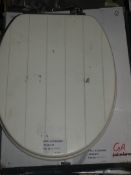Assorted Boxed and Unboxed John Lewis and Partners Solid White Wooden Toilet Seats and White Plastic