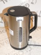 John Lewis and Partners Unboxed Brushed Stainless Steel 1.7ltr Cordless Jug Kettles RRP£40each (