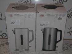 Boxed John Lewis and Partners 1.5ltr Brushed Stainless Steel and High Gloss Coated Stainless Steel