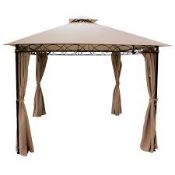 Boxed Glendale Garden and Leisure 3 x 3m Mocha Gazebo (Viewing or Appraisals Highly Recommended)