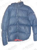 Tommy Hilfiger Size Large Essentials Navy Blue Coat RRP £170 (RET00023674) (Viewing Or Appraisals