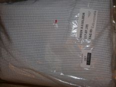 Bagged John Lewis and Partners Blue and White Stripe Designer Duvet Cover Set RRP£60 (RET00234294)(