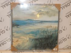 Packaged Beach View Canvas Wall Art Picture RRP£90 (1944965)(Viewing or Appraisals Highly