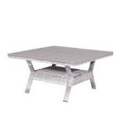 Boxed Garden Impressions 140 x 140 x 70cm Cloudy Grey Polywood Dining Table RRP £440 (12715) (