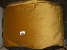 John Lewis and Partners Velvet Gold Pouffe RRP£65 (1937324)(Viewing or Appraisals Highly