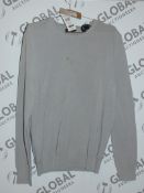 Polo Ralph Lauren Cotton Round Neck Gents Designer Jumper RRP £145 (RET00233278) (Viewing Or