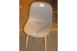 Hay Grey Plastic and Light Oak Leg Designer Dining Chair RRP£200 (1773935)(Viewing or Appraisals