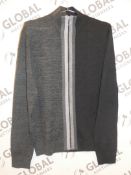 Paul Smith Merino Half Zip Jumper RRP £165 (1388586) (Viewing Or Appraisals Highly Recommended)