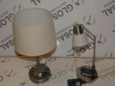 Assorted John Lewis and Partners Lighting Items to Include Stainless Steel LED Touch Control Lamps