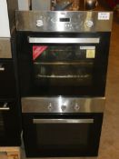 Lot to Contain 2 Stainless Steel and Black Glass Fully Integrated Single Ovens (Viewing or