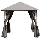 Boxed Glensdale Leisure 2.5 x 2.5m Vintage Grey Gazebo RRP£285 (12921)(Viewing or Appraisals