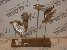 Flocking Birds Decorative Metal Sculpture RRP£60 (1968212)(Viewing or Appraisals Highly