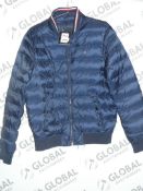 Tommy Hilfiger Gents Designer Bomber Jacket in Navy Blue RRP £190 (Viewing Or Appraisals Highly
