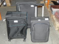 Assorted Designer Soft Shell Anthracite Grey Suitcases RRP£90-120 (RET00147534)(RET00312577)(